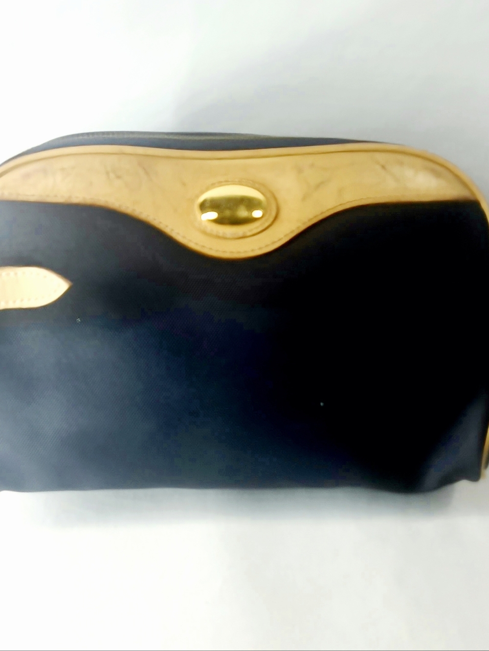 Christian Dior Canvas Leather Clutch Bag